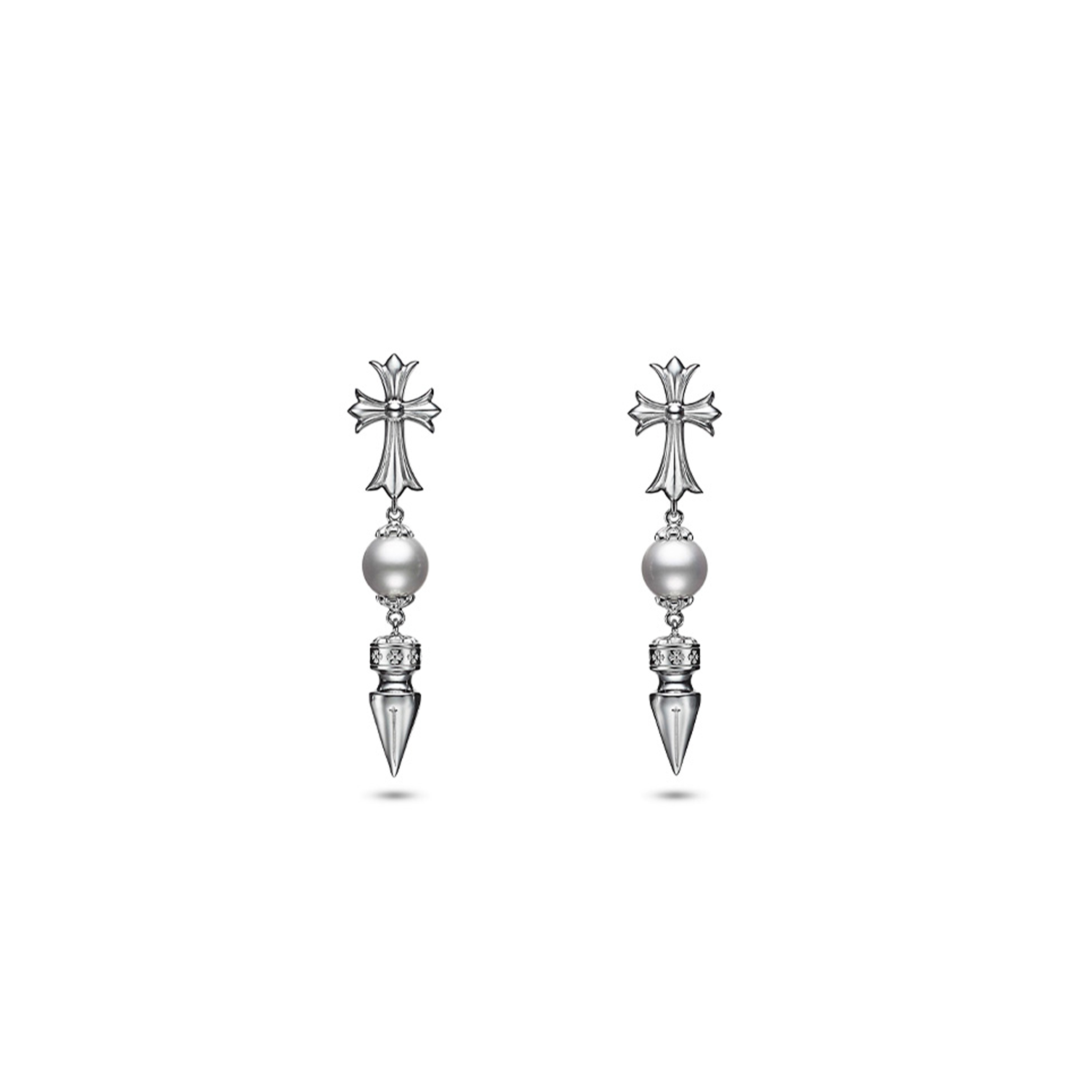 CHROME HEARTS X MIKIMOTO EARRINGS